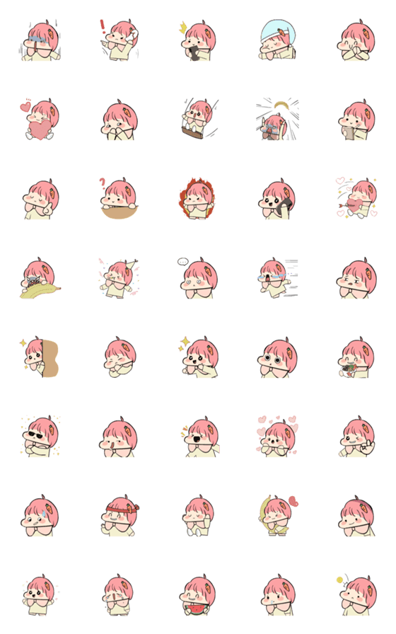 [LINE絵文字]Anya！ (emoji)の画像一覧