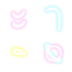 [LINE絵文字] Thai Font no.04(tsa-ra):Neon in my heartの画像