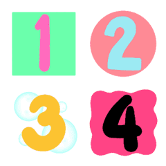[LINE絵文字] Spin and Blink Number Emojiの画像