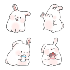 [LINE絵文字] Cute little bunny.の画像