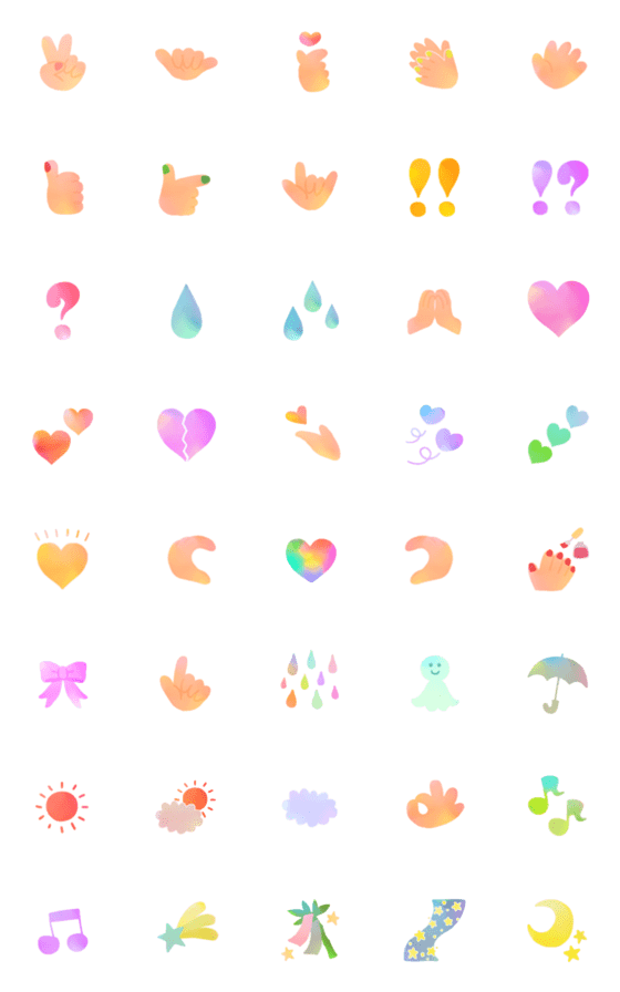 [LINE絵文字]動く♥ハンドサイン♥の画像一覧
