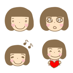 [LINE絵文字] ゆるガール絵文字①の画像