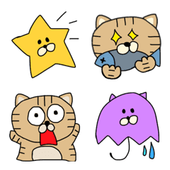 [LINE絵文字] トラネコちゃん絵文字の画像