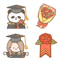 [LINE絵文字] cute graduation labelの画像