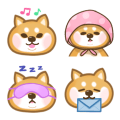 [LINE絵文字] funny shiba inu emoji 1の画像