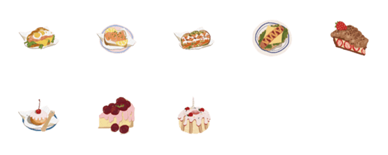 [LINE絵文字]I love foodの画像一覧