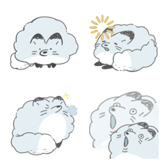 [LINE絵文字] Cotton Candy Foxの画像