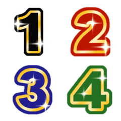 [LINE絵文字] Classic number nonstop emojiの画像