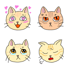 [LINE絵文字] カルにゃんの喜怒哀楽絵文字の画像