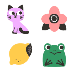 動く♥北欧風動物やお花♪ ～修正版～の絵文字メイン画像