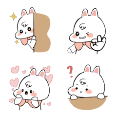 [LINE絵文字] Chubby Bunny！ (Emoji)の画像