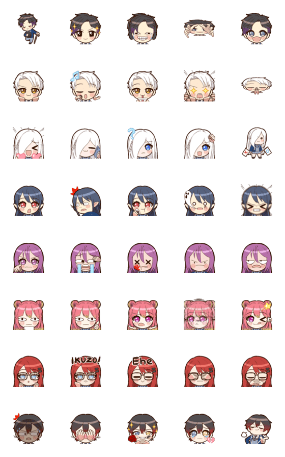 [LINE絵文字]DailyReact JJTB 2の画像一覧