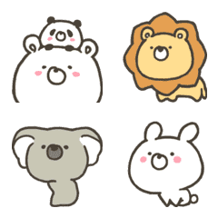 [LINE絵文字] 動く！かわいいよ！くまの動物園です絵文字の画像