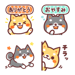 [LINE絵文字] しばいぬず 絵文字の画像