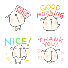 英語あいさつ絵文字なかいさんちのいぬ 2の絵文字メイン画像