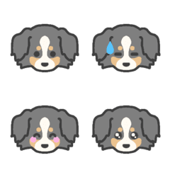 [LINE絵文字] バーニーズマウンテンドッグ＊絵文字の画像