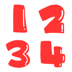 [LINE絵文字] Pop emoji 1234567890の画像