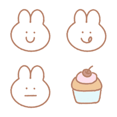 [LINE絵文字] obakeno usagi Emojiの画像