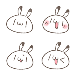 [LINE絵文字] りくおのゆるうさ絵文字の画像