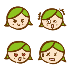 [LINE絵文字] Leaf girlの画像