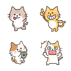 [LINE絵文字] ねこ☻ 絵文字の画像