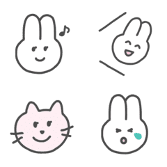 [LINE絵文字] こんにちは！うさぎだよ！の画像
