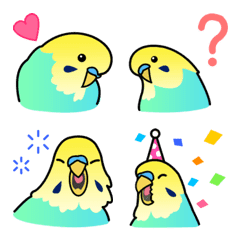 [LINE絵文字] インコのぴーちゃん絵文字の画像