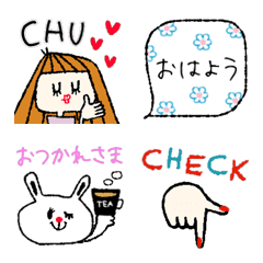 [LINE絵文字] ▶︎可愛く動く♪ 日常ミニスタンプSTYLE♡の画像