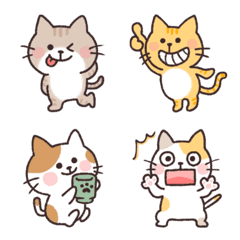 [LINE絵文字] ‪‪ ねこ☻Emoji【修正版】の画像