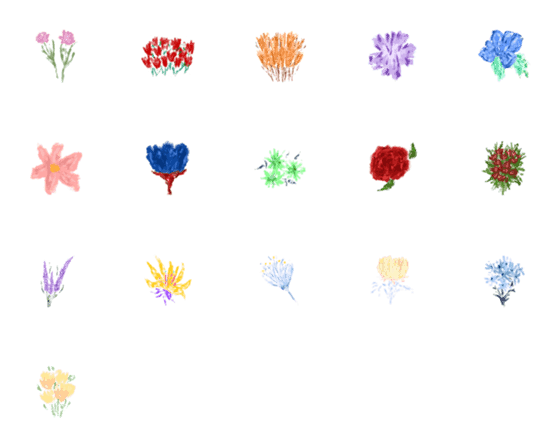 [LINE絵文字]i flower youの画像一覧