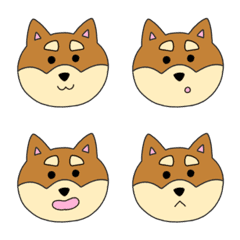 [LINE絵文字] 柴犬のえもじの画像