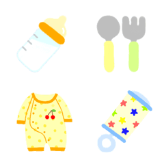[LINE絵文字] ゆるふわ♡ベビー絵文字の画像