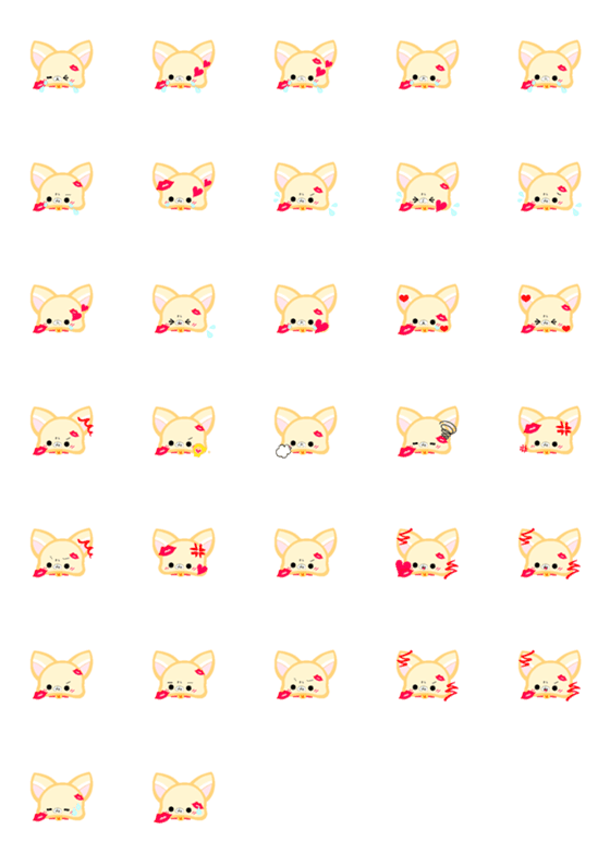 [LINE絵文字]Tinyangelbuddies.dog_Girl_1. Angry-kiss.の画像一覧