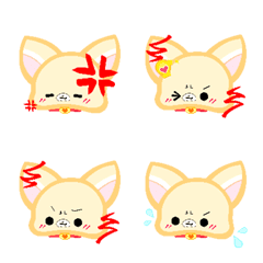 [LINE絵文字] Tinyangelbuddies.dog_Girl_1. AngryEmoji.の画像