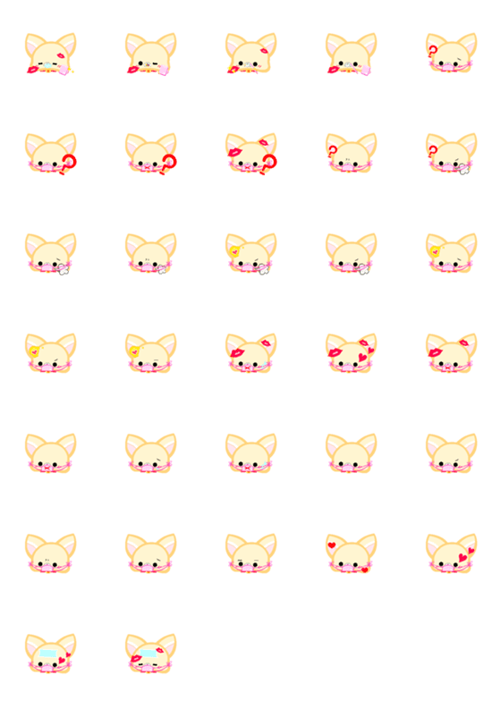 [LINE絵文字]Tinyangelbuddies.dog_Girl_1. MaskEmoji..の画像一覧