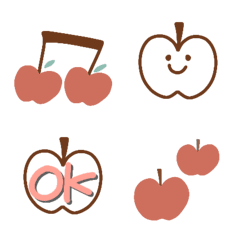 [LINE絵文字] りんご好きのための絵文字の画像