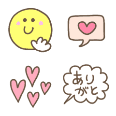 [LINE絵文字] 動く♥毎日使える絵文字♥くすみカラーの画像