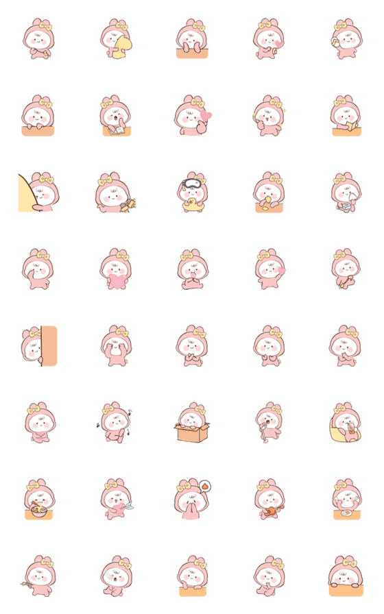 [LINE絵文字]Pinky Pang！ (Emoji) #2の画像一覧