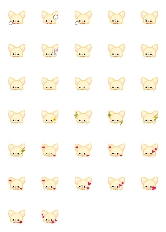 [LINE絵文字]Tinyangelbuddies.dog_Girl_1. Sad-Emoji.の画像一覧