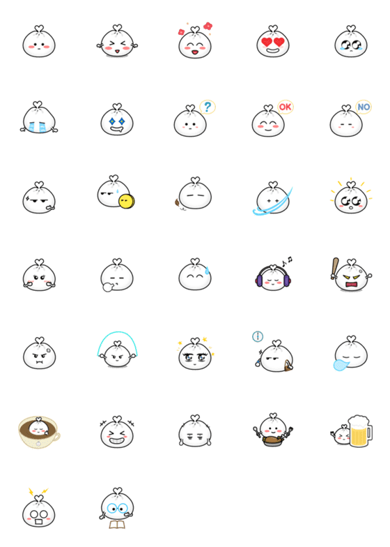 [LINE絵文字]かわい マンドゥの画像一覧