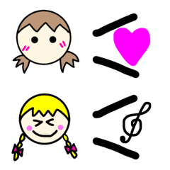 [LINE絵文字] girl.emogiの画像