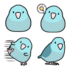 [LINE絵文字] マメルリハインコちゃんの画像