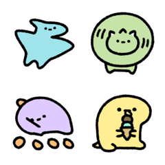 ゆるい恐竜たちの絵文字メイン画像