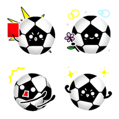 [LINE絵文字] かわいいサッカー絵文字 byさらら98の画像