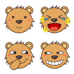 [LINE絵文字] little bear Louis various face ver.1の画像
