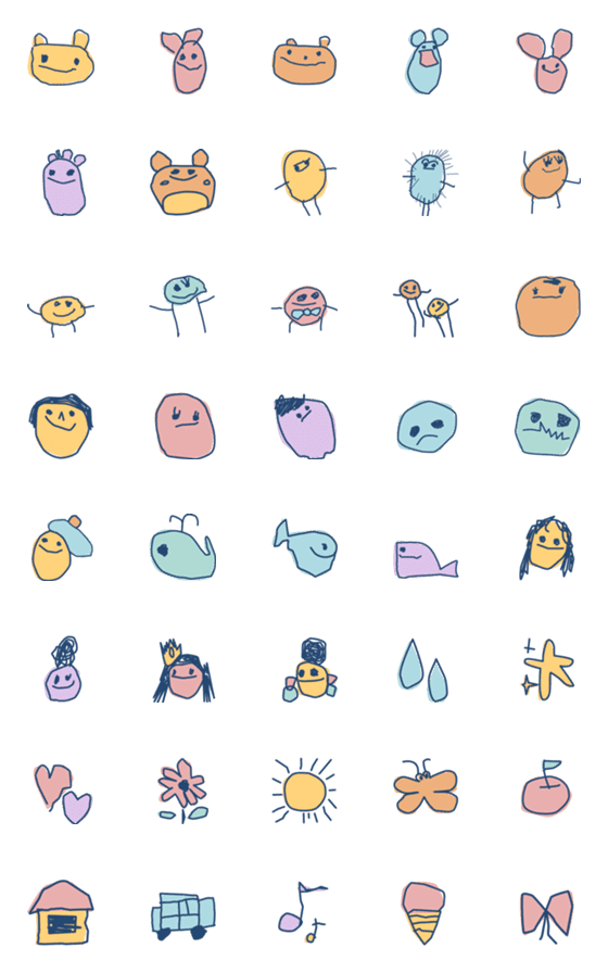 [LINE絵文字]うちの娘の絵文字の画像一覧