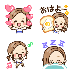 [LINE絵文字] ▶動く♪大人女子の日常♡絵文字の画像