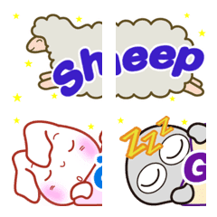 [LINE絵文字] 羊と一緒に眠くなれの画像
