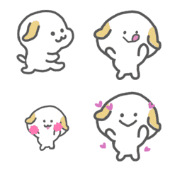 [LINE絵文字] 【動く！】かわいい犬♡の画像