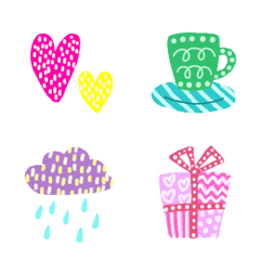 北欧♡カラフル絵文字の絵文字メイン画像